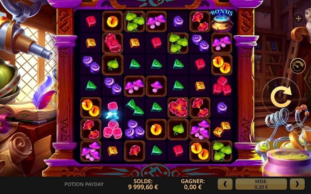 potion payday caracteristique