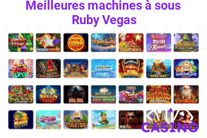 Les 5 meilleures machines à sous Ruby Vegas